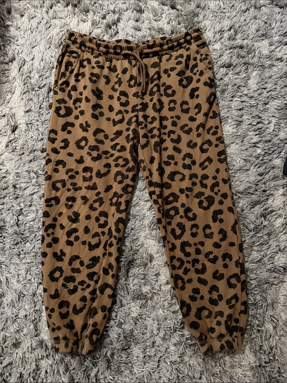 Secret Treasures Brown Leopard Print Joggers